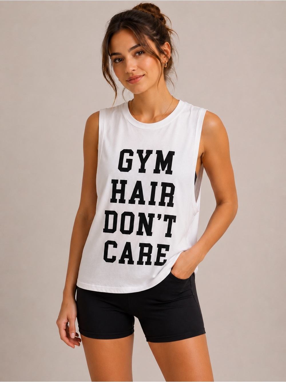 Show Me Your Mumu SMYM Gym Hair Don't Care Tank